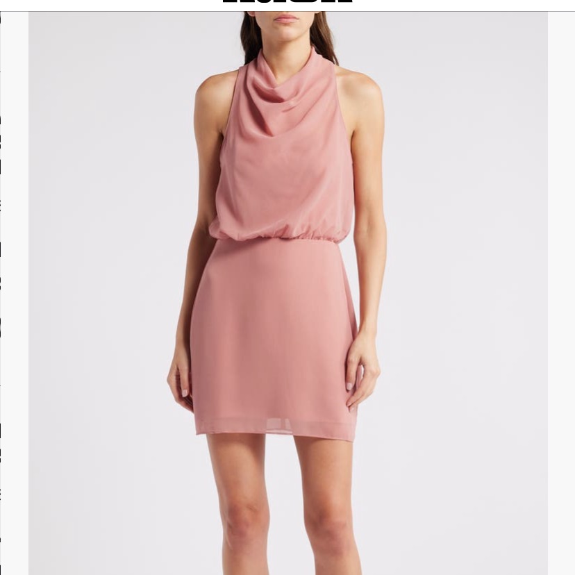 New Amanda Uprichard Pink Chappelle Sleeveless Crepe Mini Dress Women's Medium